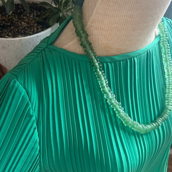 Maje GORGEOUS Green Pleated Blouse - Picture 2 of 5